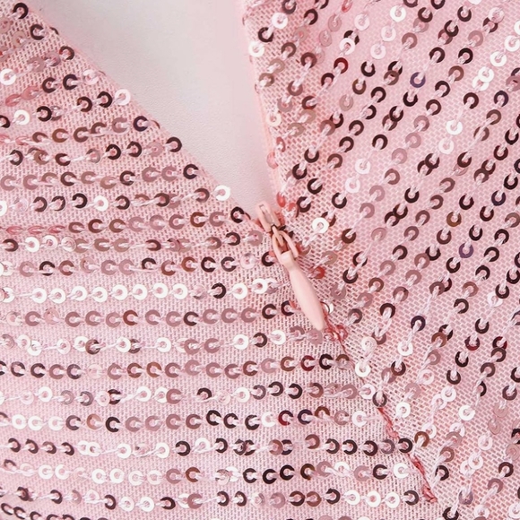 Sequin one shoulder women jumpsuit - Picture 6 of 7